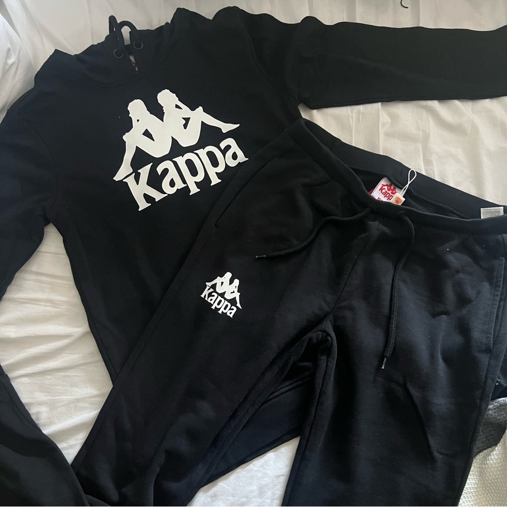 kappa hoodie sweat pants set- sweat suit